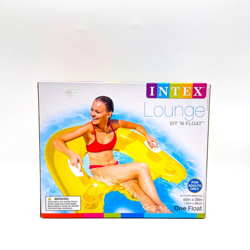 Intex Lounge Sit & float Inflatable Pool Toy